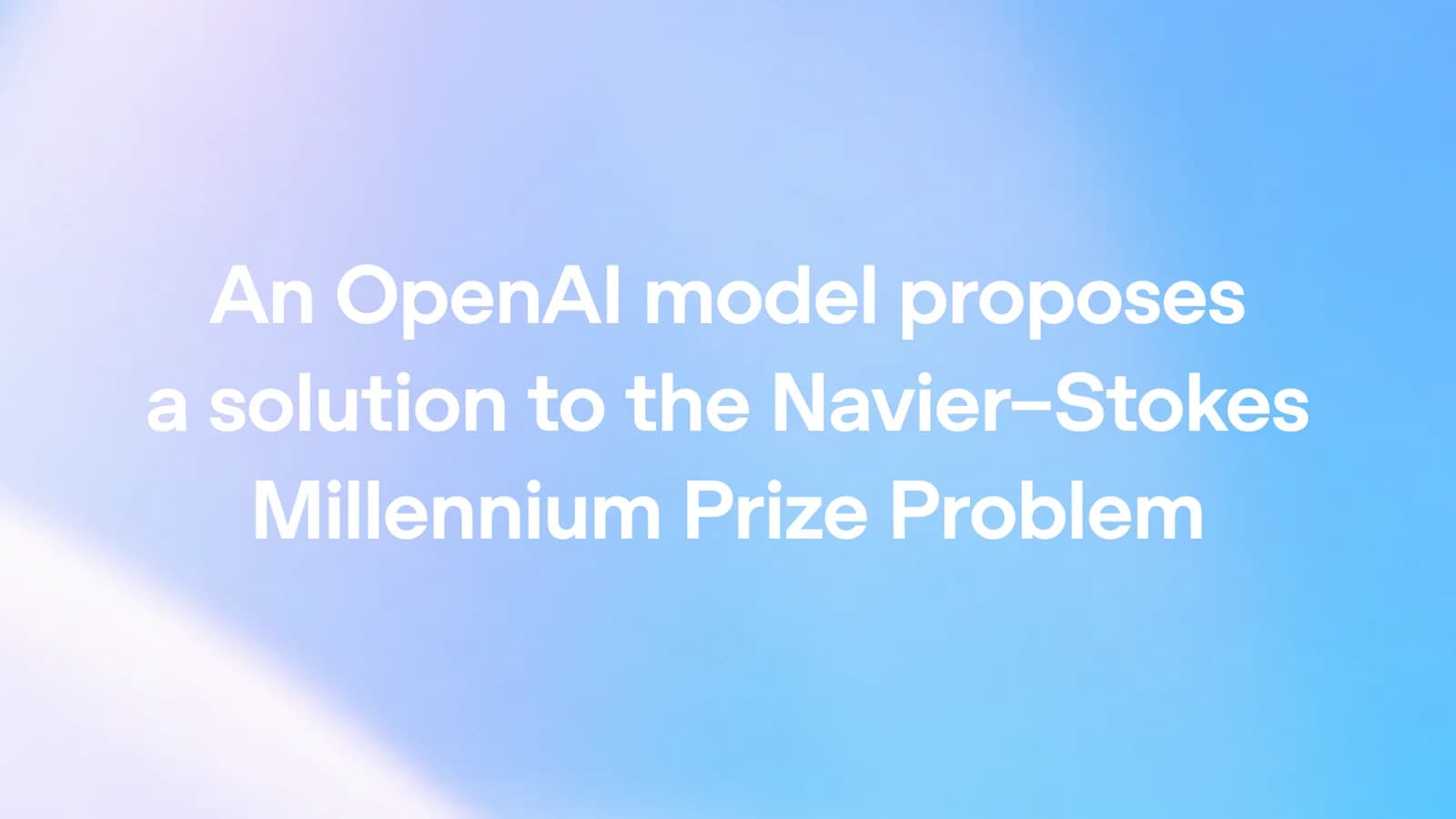 OpenAI ogłasza przełom w problemie Naviera-Stokesa. Matematyk z NYU oskarża firmę o wykorzystanie jego prywatnych notatek