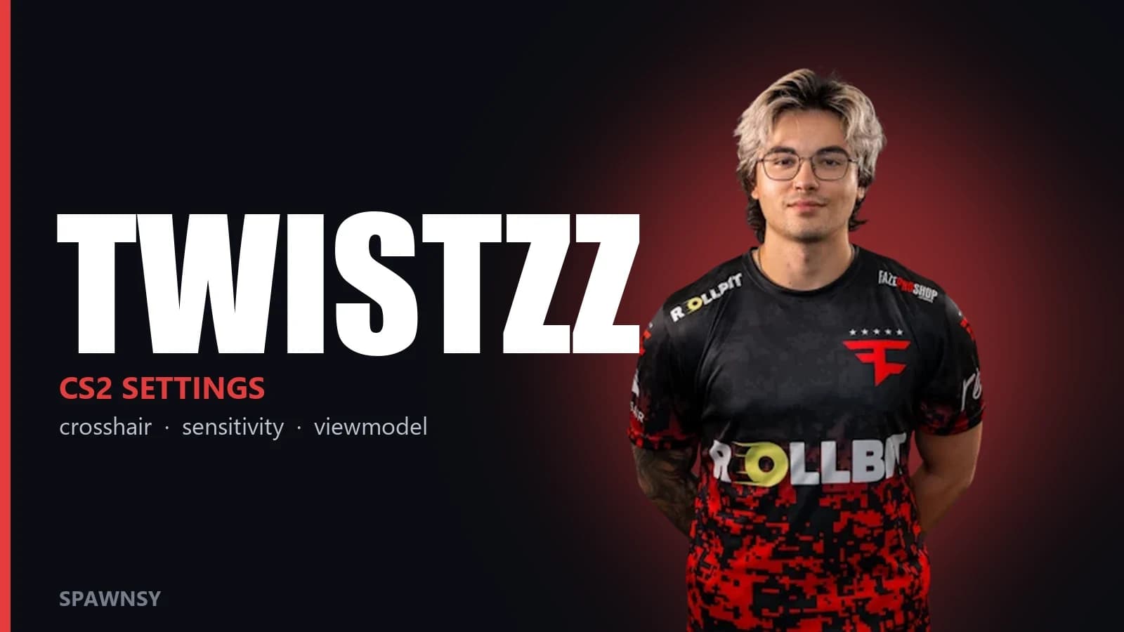 Ustawienia CS2 Twistzz: celownik, czułość, rozdzielczość i viewmodel