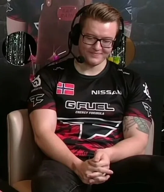 Håvard rain Nygaard podczas eventu BLAST w barwach FaZe Clan