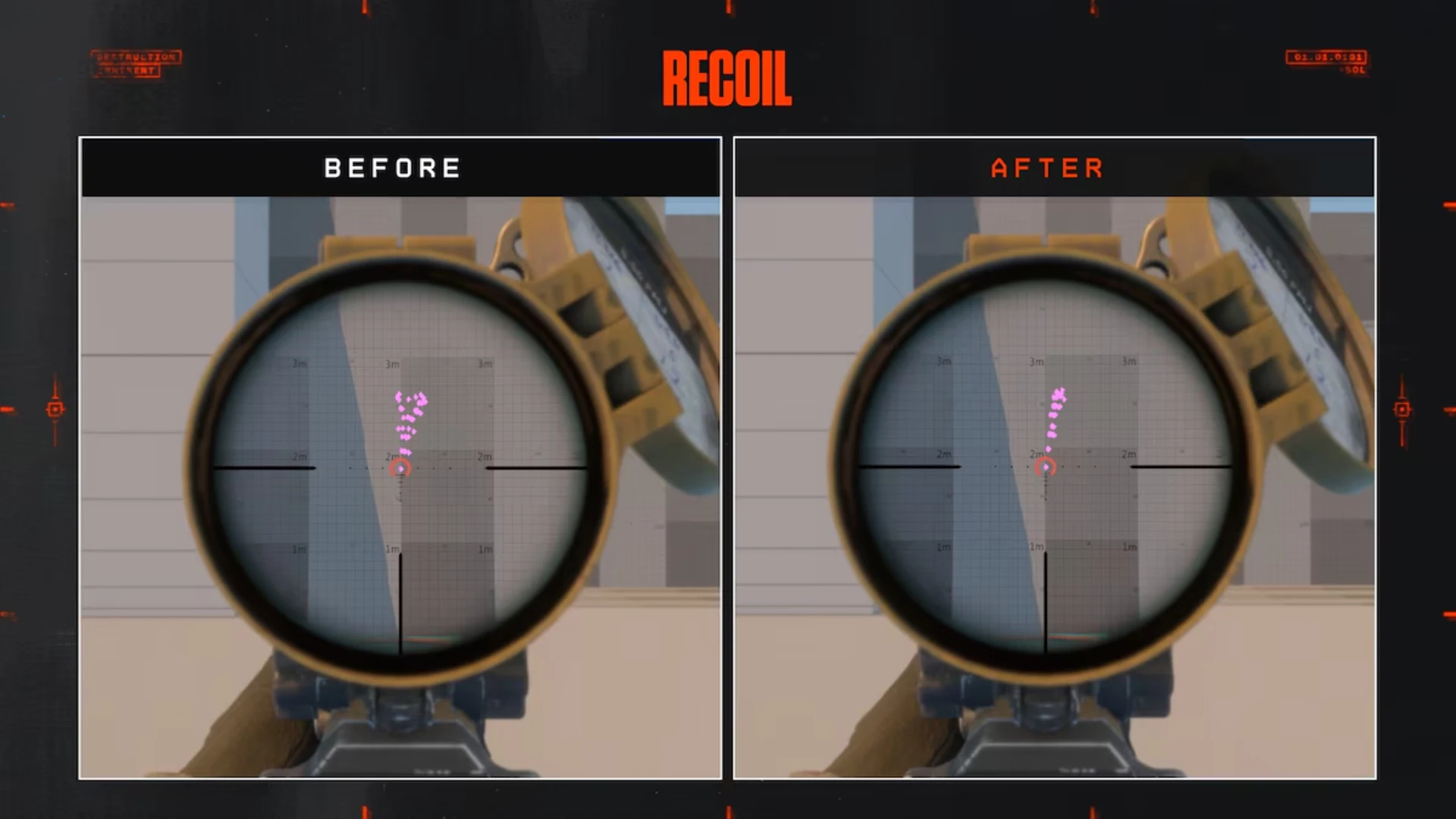 Battlefield 6 recoil infographic