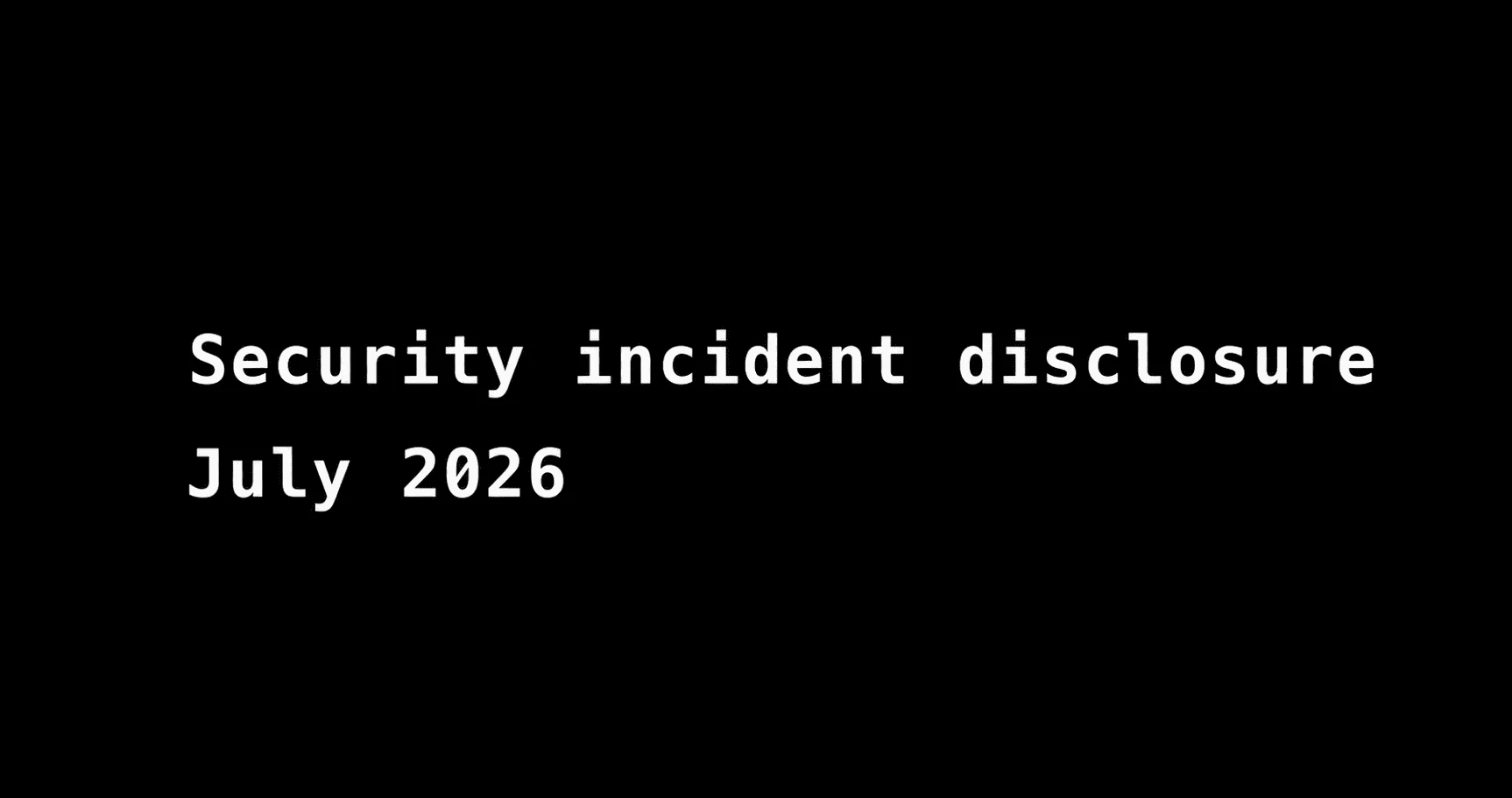 Oficjalna grafika Hugging Face do wpisu Security incident disclosure, July 2026