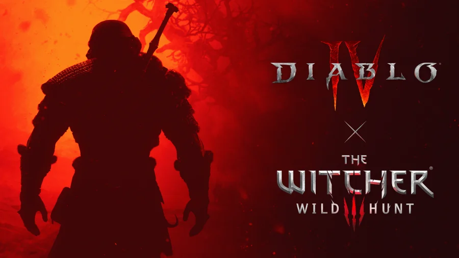 Grafika crossoveru Diablo 4 x The Witcher 3: Wild Hunt