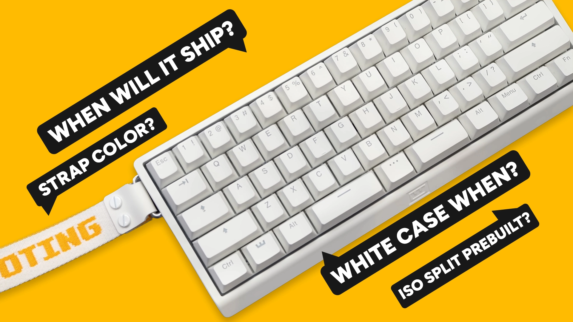 Wooting 60HE v2 z układem split spacebar